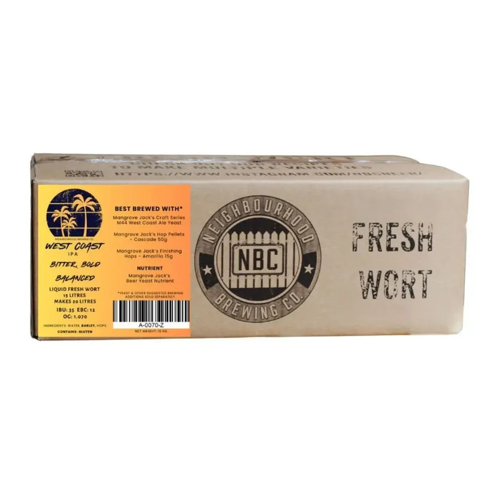 Fresh Wort Kit IPA West Coast - NBC Neighbourhood Brewing Co — fresh wort homebrew kit