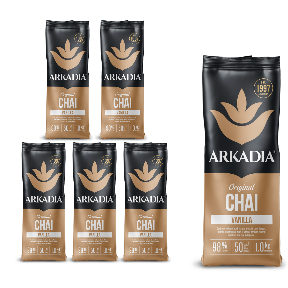 Arkadia Tea Vanilla Chai 1Kg x 6 — café and beverage supplies