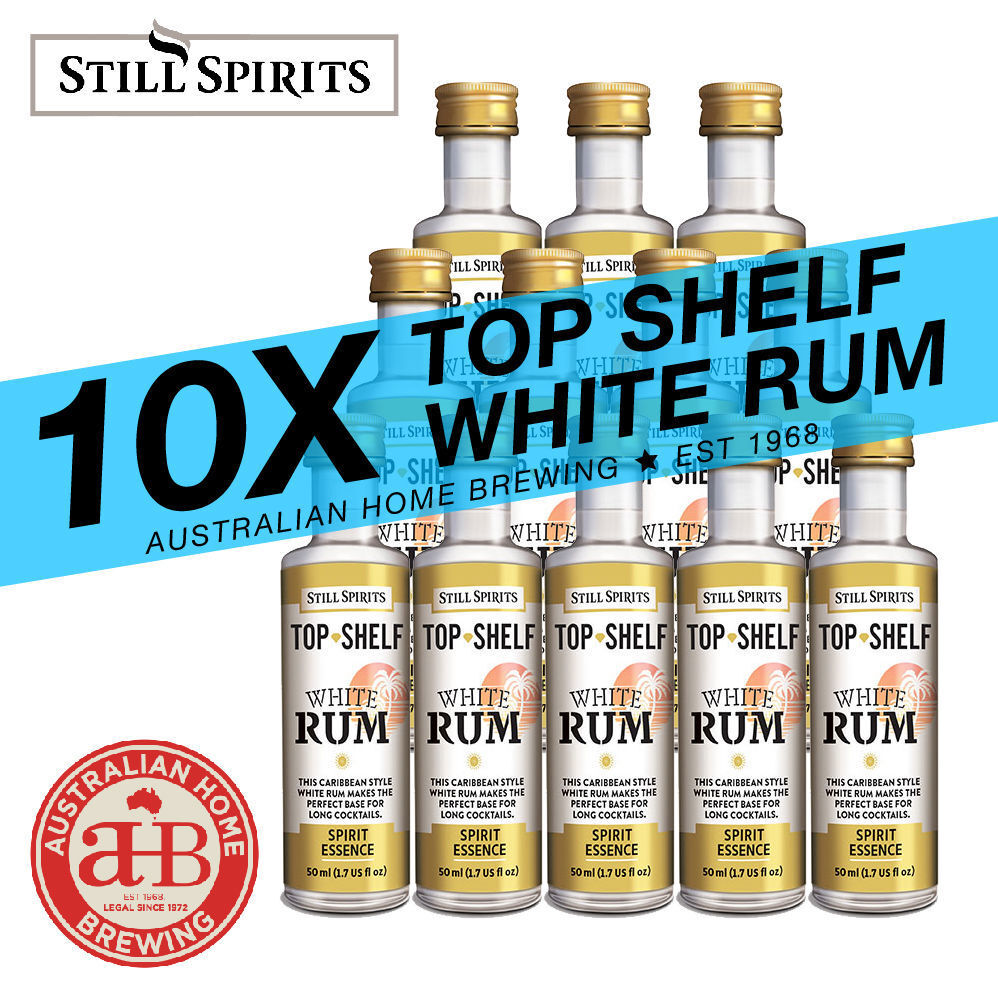 10 x Still Spirits Top Shelf White Rum