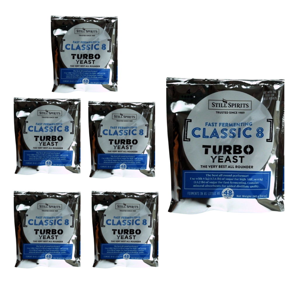 6 Pack - Turbo classic 8 Yeast