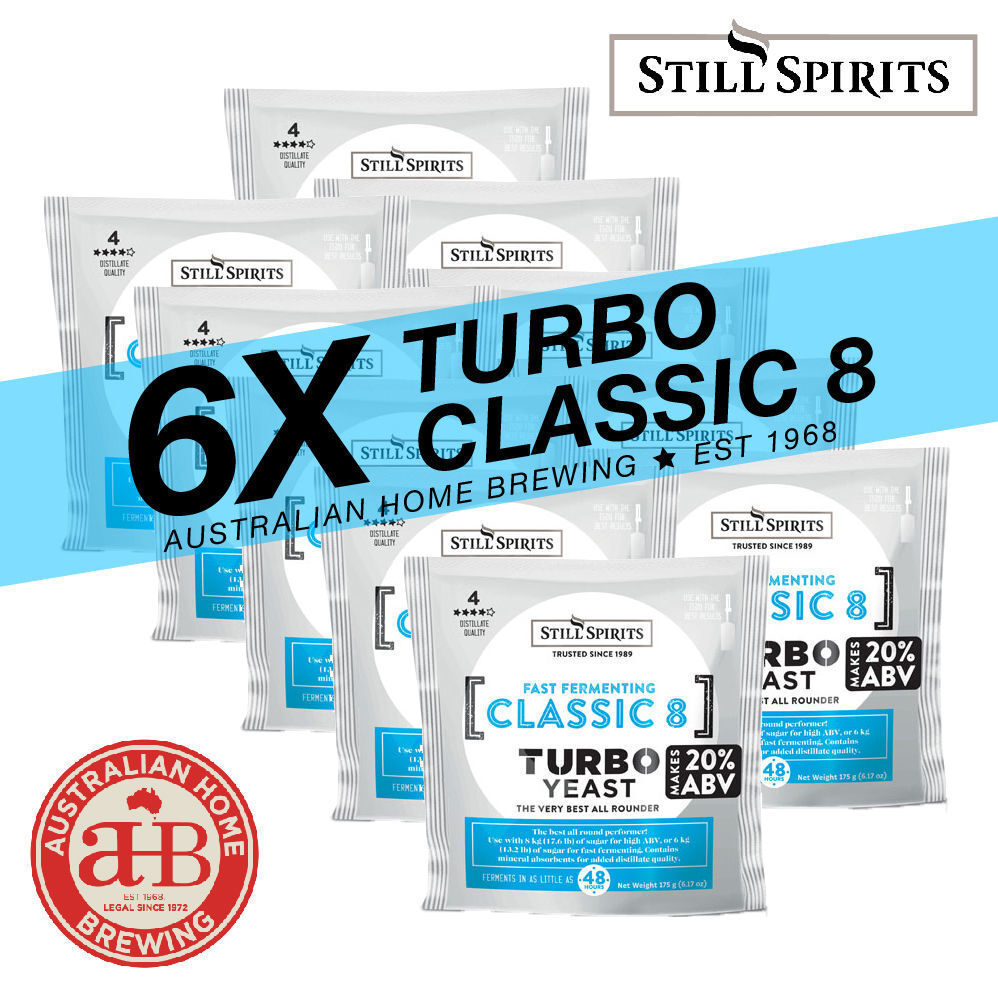 6 Pack - Turbo classic 8 Yeast