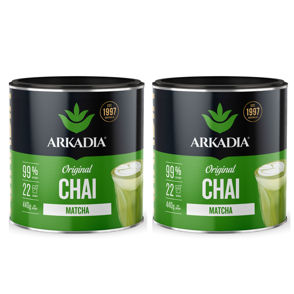 Arkadia Matcha Latte Chai  440g x2 — café and beverage supplies