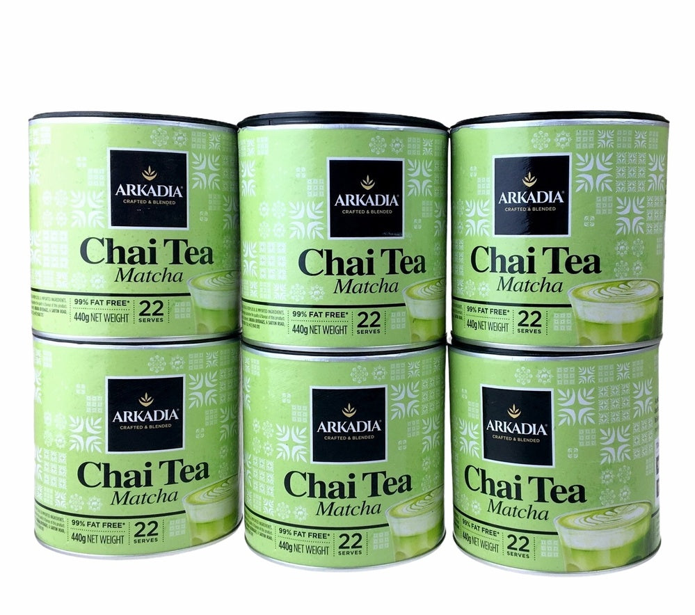 6x Arkadia Matcha Latte Chai  440g