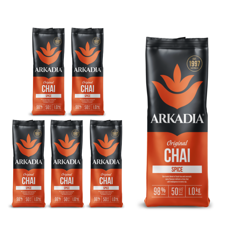 Arkadia  Tea Spice Chai 1Kg x 6 — café and beverage supplies
