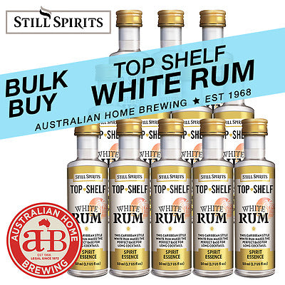 10 x Still Spirits Top Shelf White Rum
