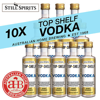 10 x Still Spirits Top Shelf Vodka Essence
